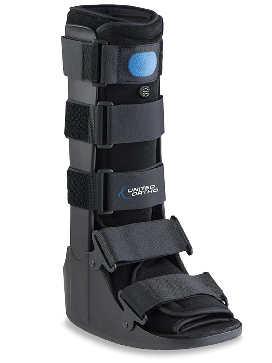 United Ortho Air Cam Walker Fracture Boot Size Large, Black, Model USA14107 NEW