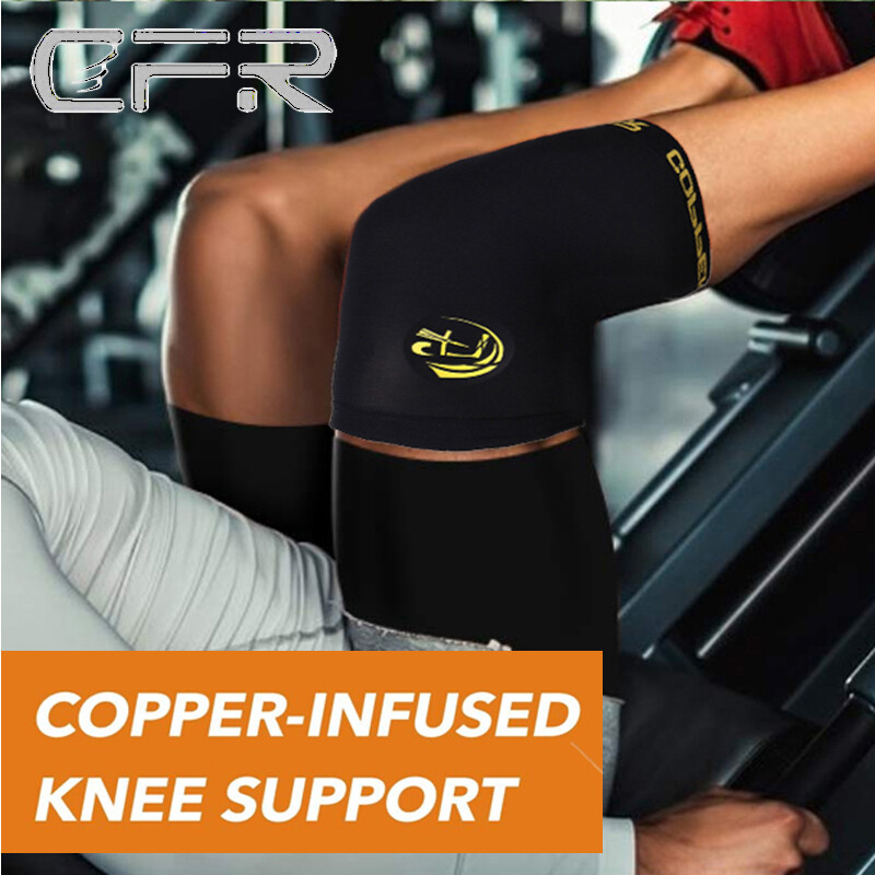 Copper Knee Support Brace Compression Sleeve Sport Joint Pain Arthritis Relief