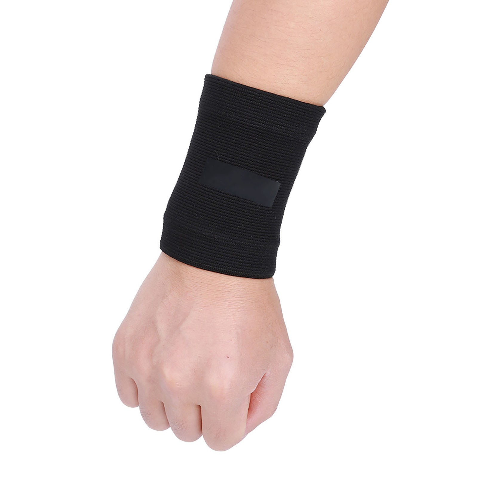 A Pair Of Polyester Fiber Black Sports Outdoor Super Elastic Knitting Flexible