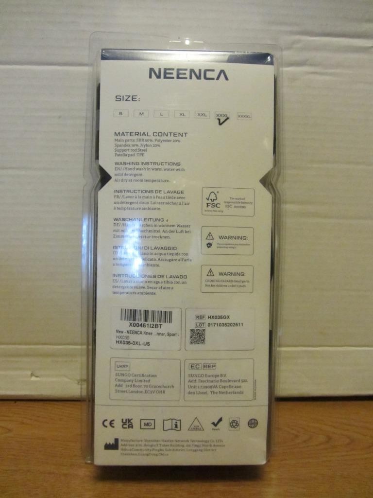 NEW XXXL Neenca Embrace Life HX035/042 Knee Brace Sports Protection Series
