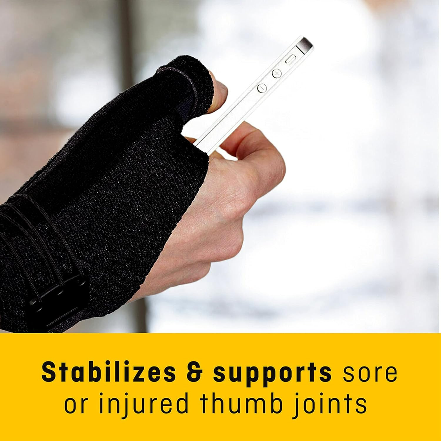 Deluxe Thumb Stabilizer, Left or Right Hand, Small/Medium Size, Adjustable, Stab