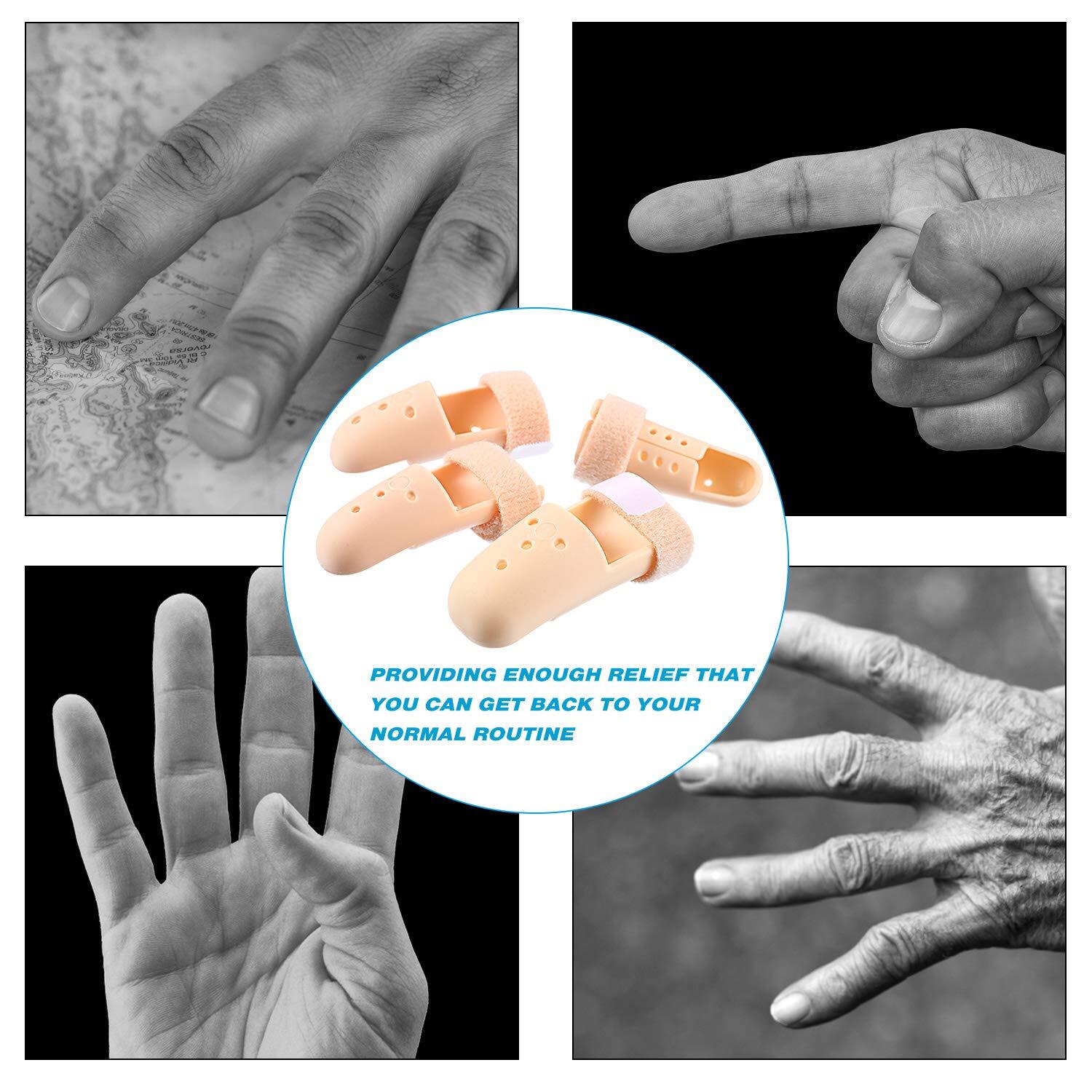 10 Pcs Finger Splint Brace Mallet Finger Splints Pinky Plastic Finger