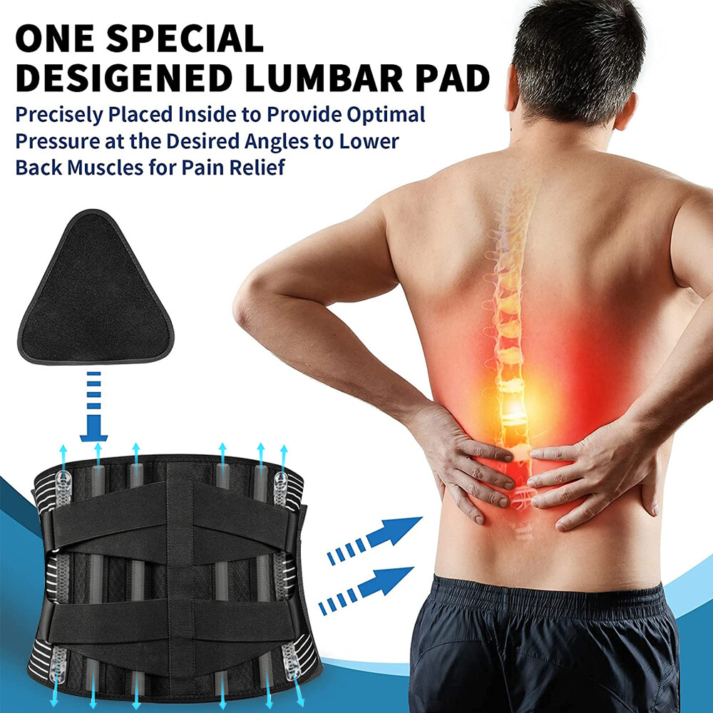 Lower Back Brace- Pain Relief Lumbar Support Waist Belt Men Women -US Seller