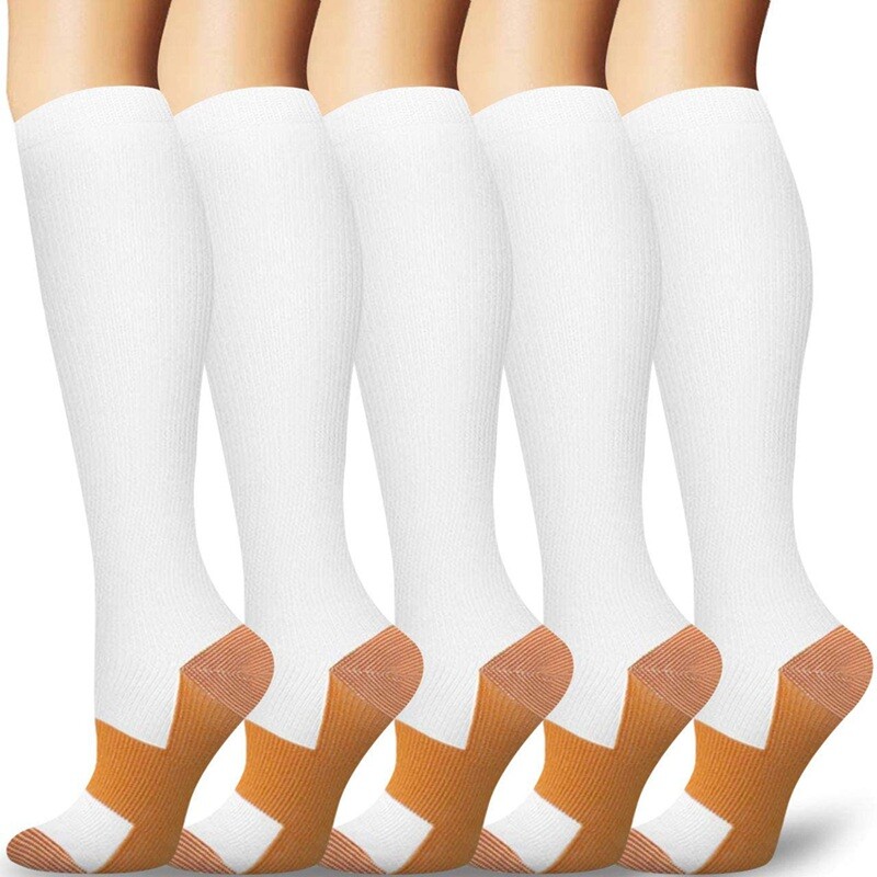 3Pair Compression Socks – Best Support Socks for Nurses Recovery Cycling Flight