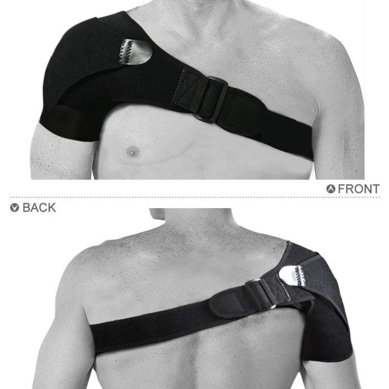Adjustable Shoulder Support Brace Strap Wrap Sports Gym Back Pain Relief Band