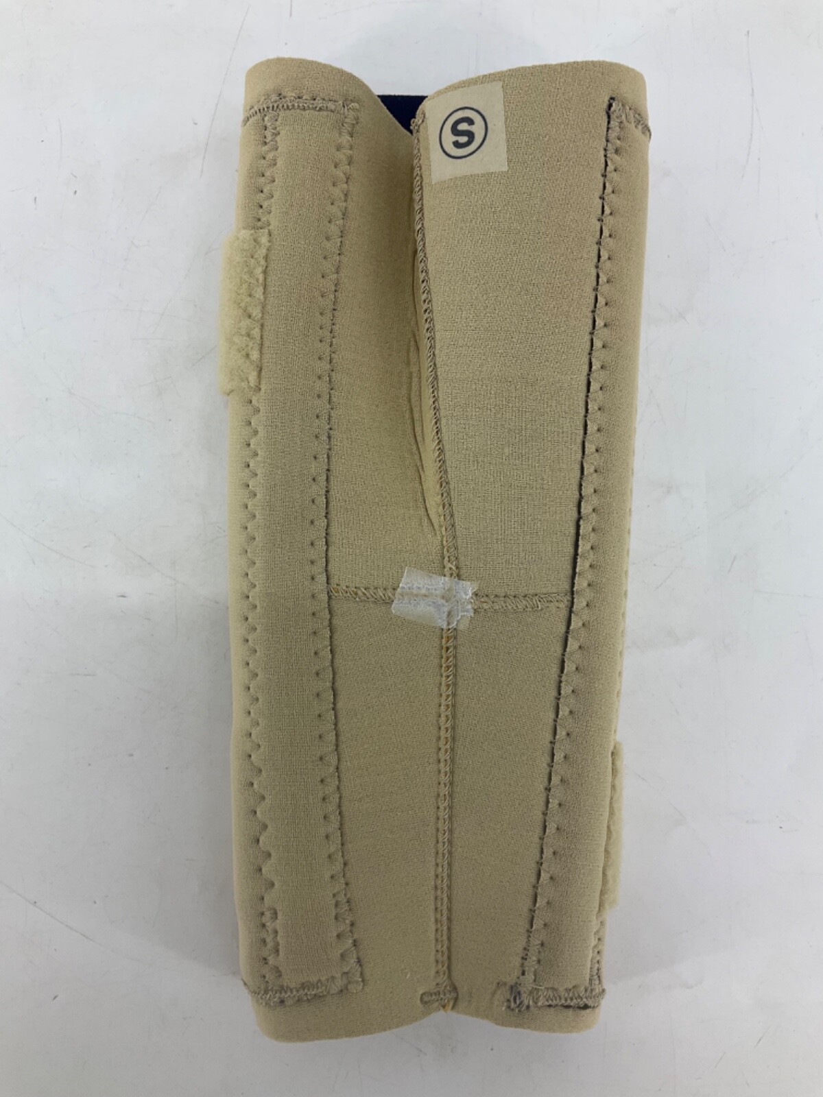 Vintage Ginny Inc Standard Patellar Knee Brace Neoprene with Straps Tan Size S