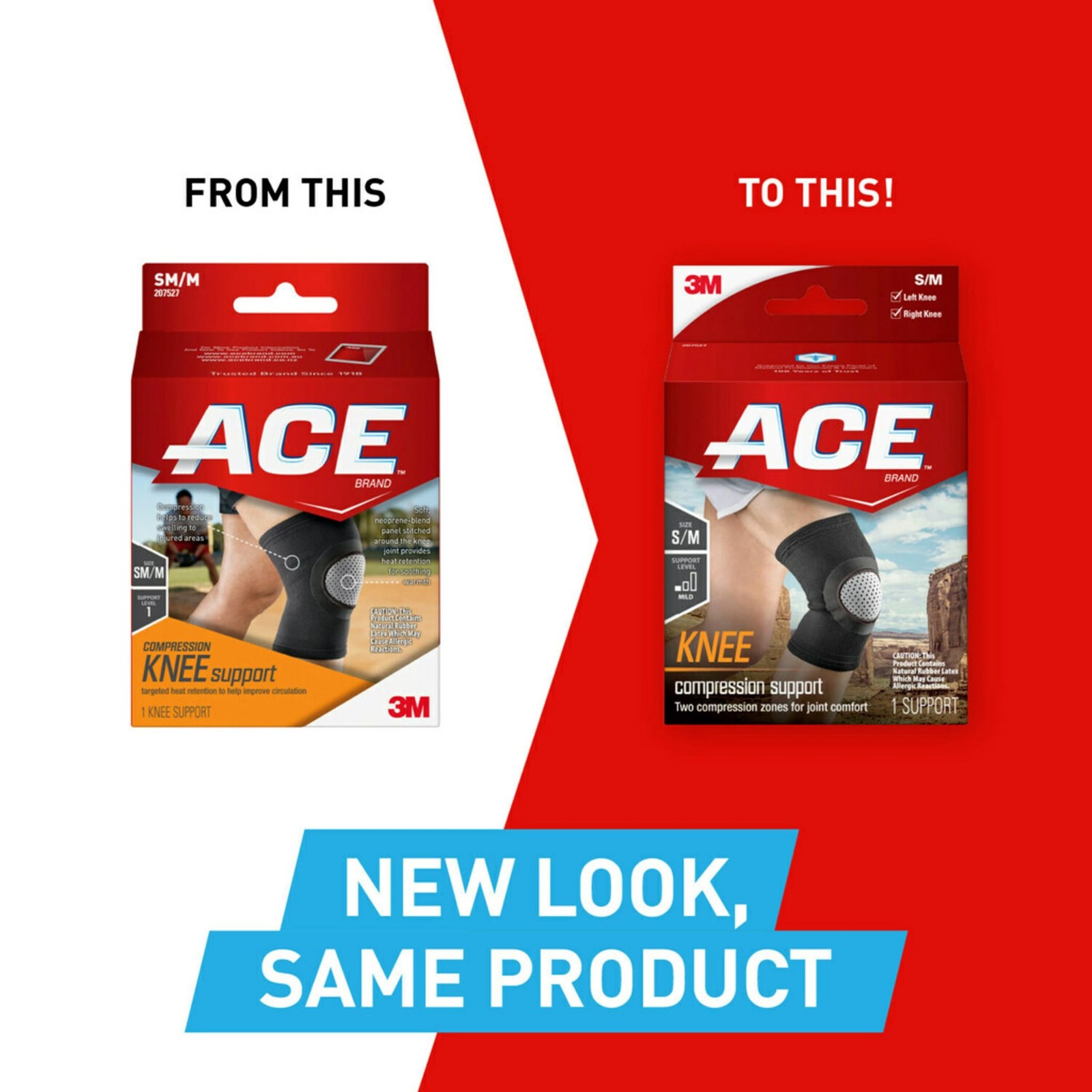 ACE Elasto-Preene Knee Support Helps support weak or sore knee Small/Medium