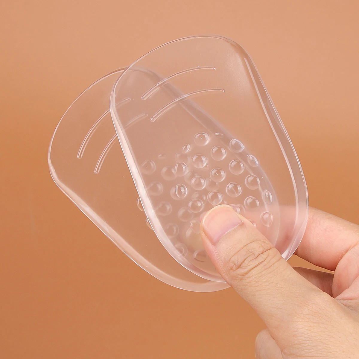 Silicone Gel Heel Cups – Shoe Inserts for Plantar ache, Sore Heel Pain, – Pad a