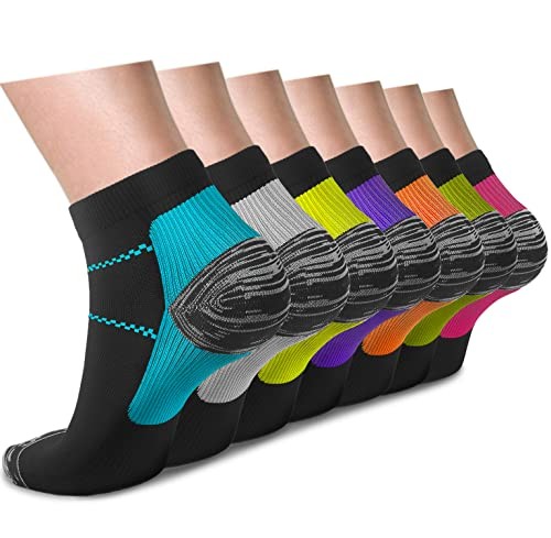 Compression Socks Small-Medium 02- Black- Blue/Grey/Rose/Yellow/Purple/Orange