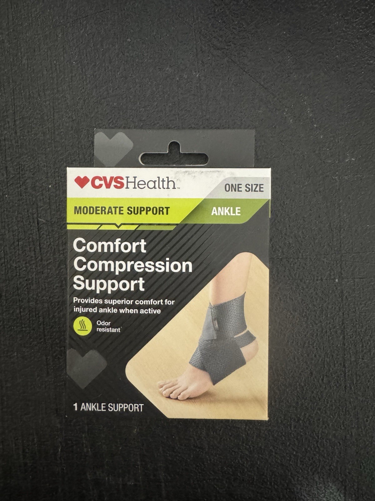 CVS Health Ankle Moderate Support Comfort Compression Support One Size