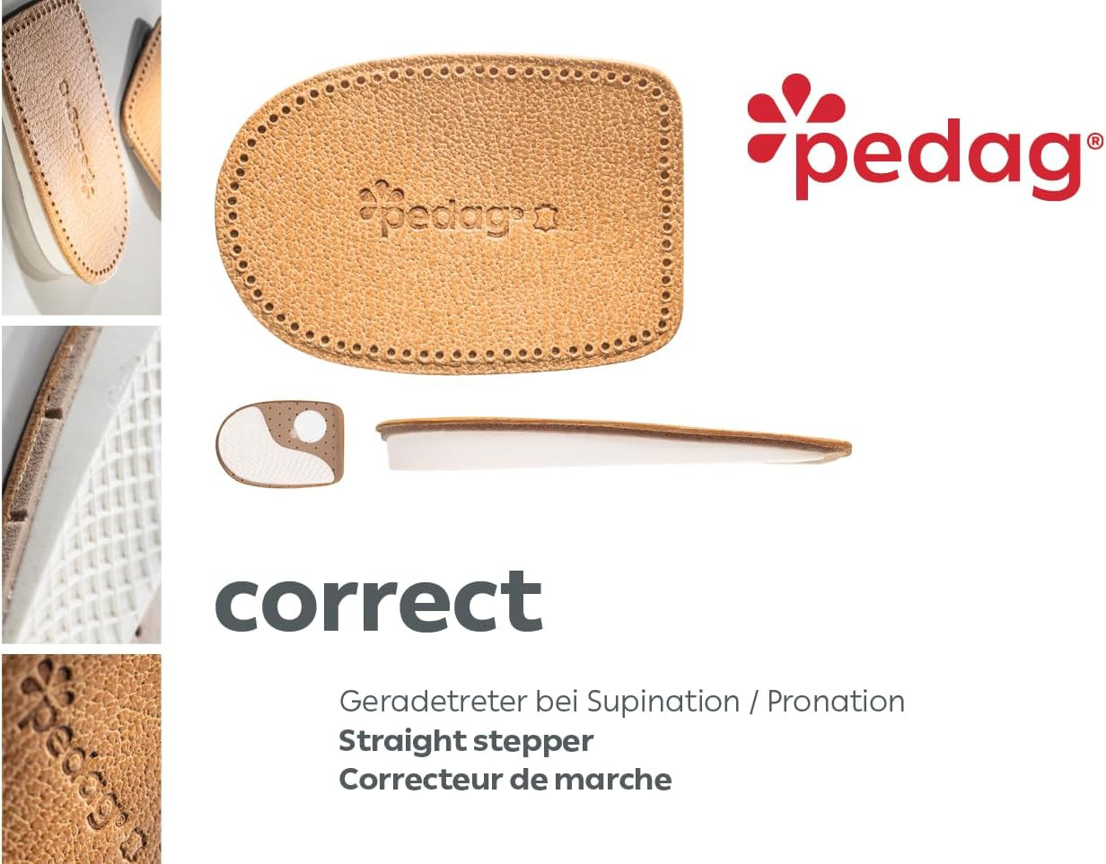 Correct | German Made Medial and Lateral Wedge Heel Straightener Insert | for Pr