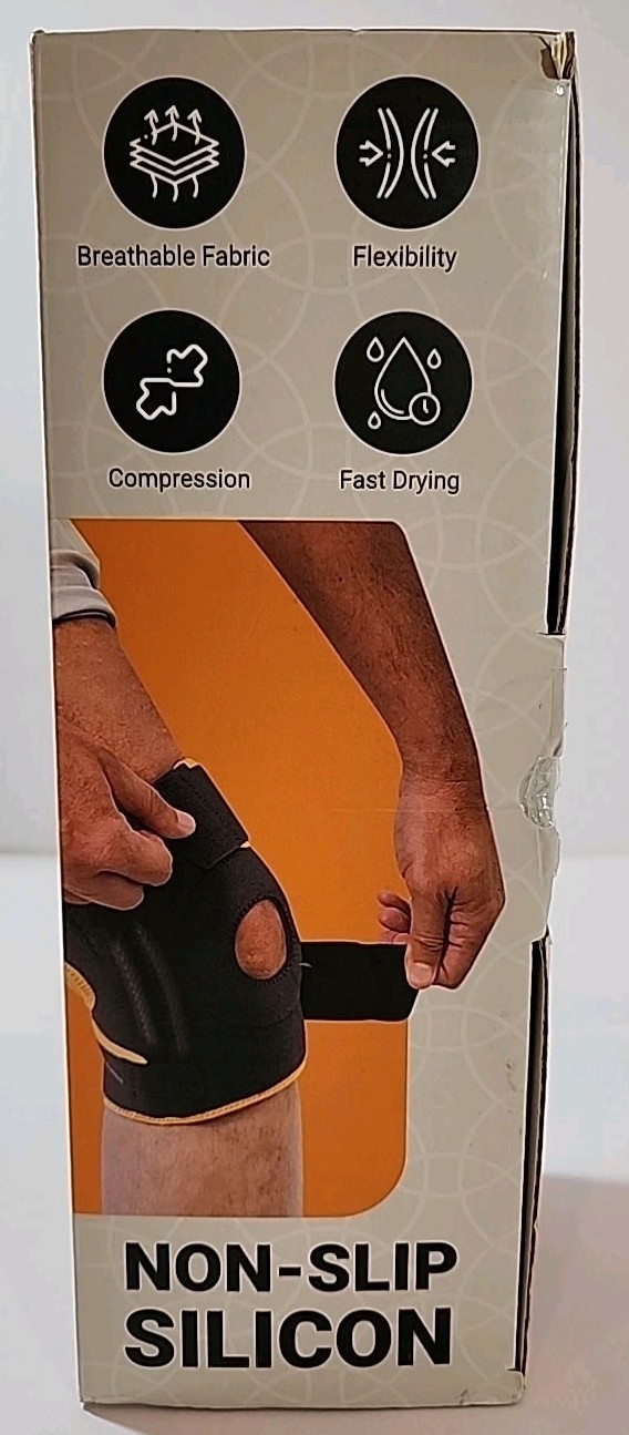 DR. BRACE ELITE Size XL Knee Brace w Side Stabilizers & Patella Gel Pads Support