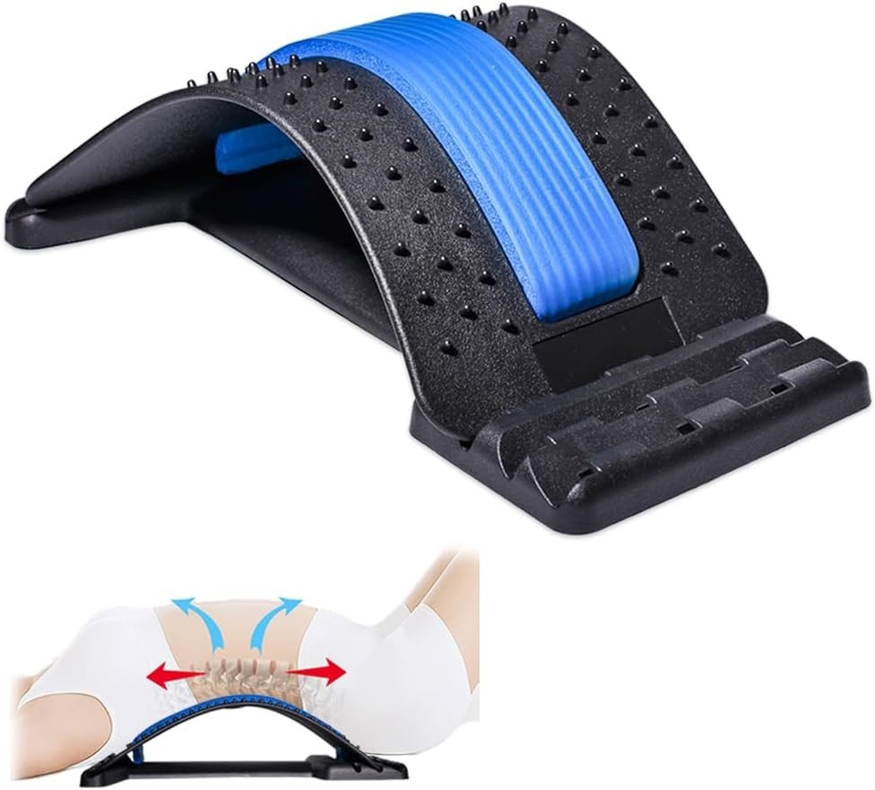 Back Stretcher for Lower Back Pain Relief, 3 Level Adjustable Lumbar Cracker Boa