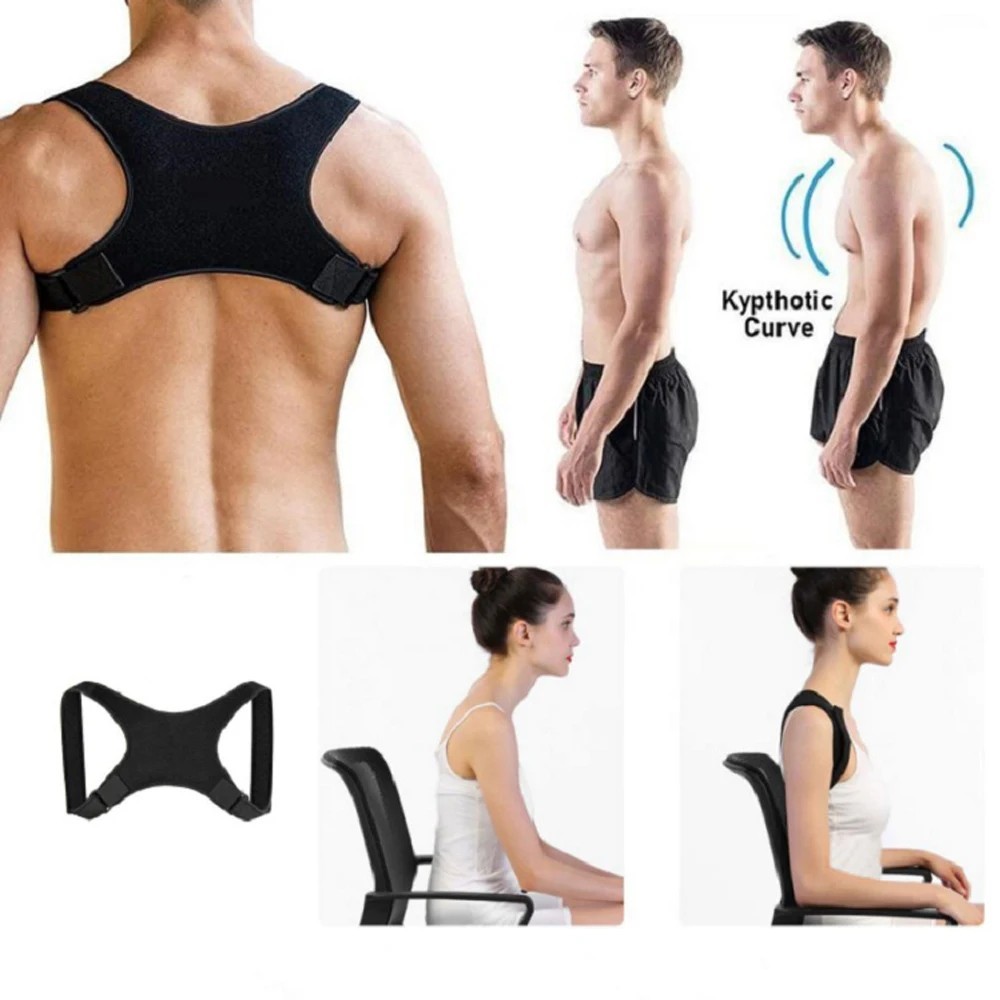 Adjustable Posture Corrector Back Brace Shoulder Support Belt for Men Women Uppe