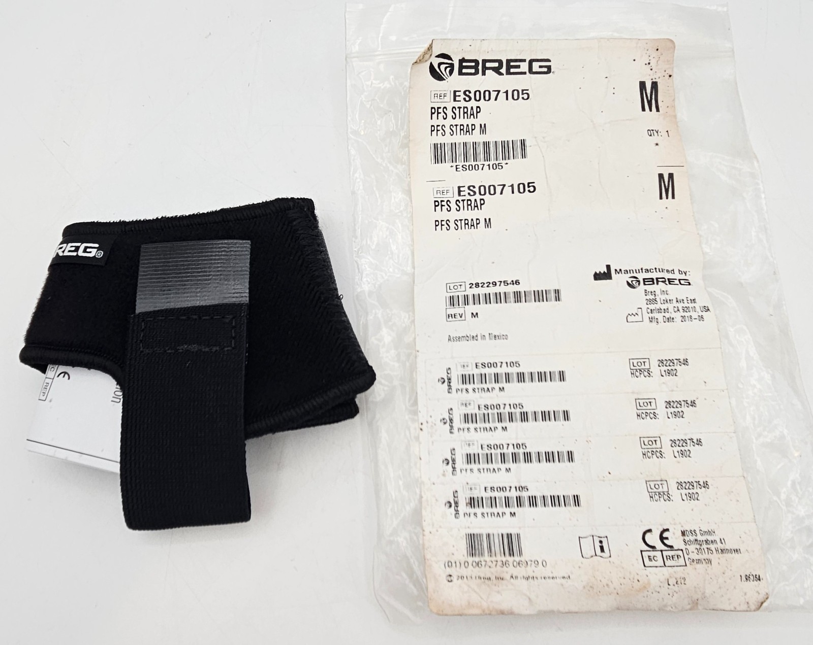 Breg PFS Strap Plantar Fasciitis Strap Size M (Open Package)