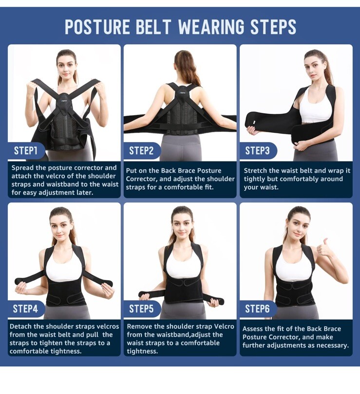 Suptrust Back brace Posture Corrector Size M