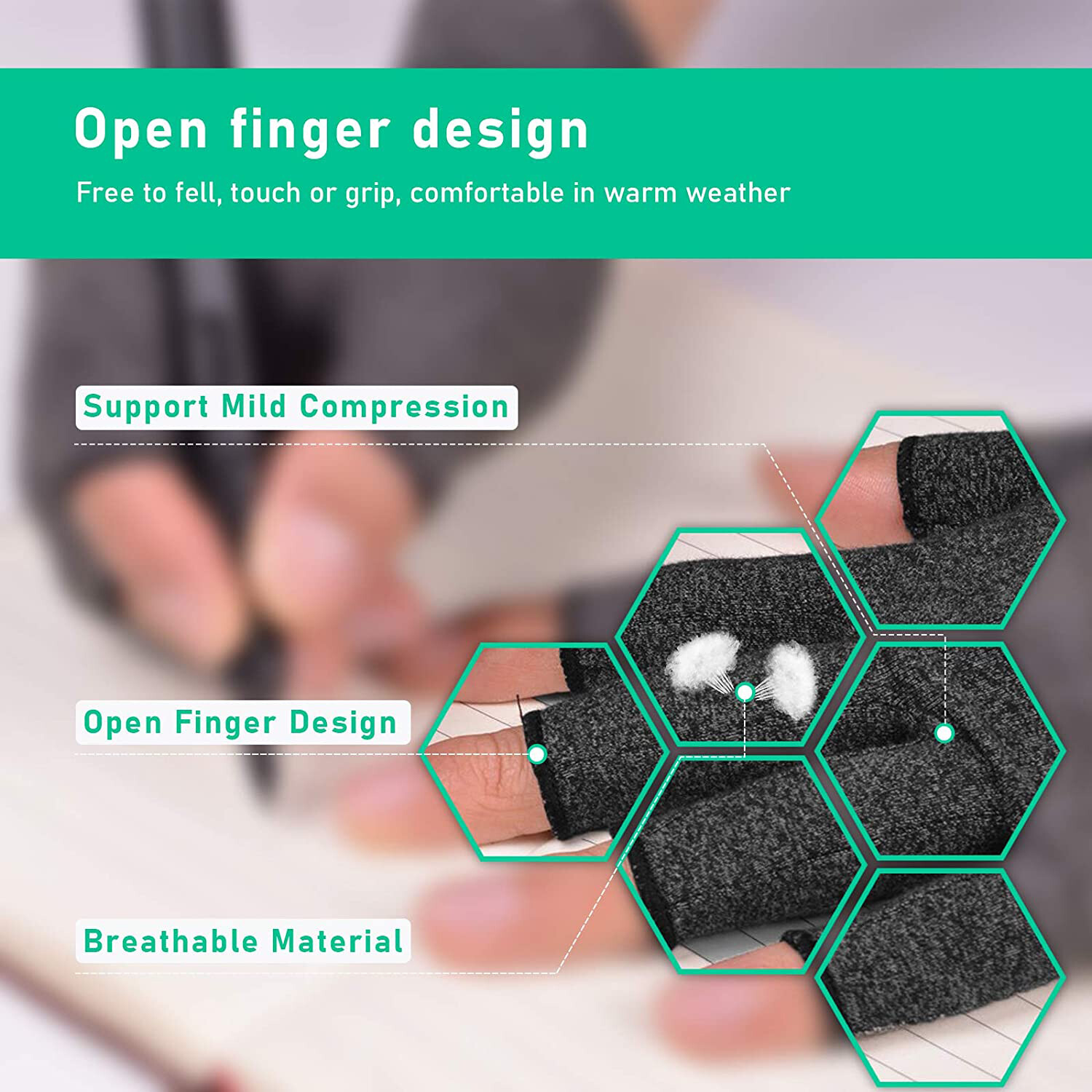 Pair Compression Arthritis Gloves Carpal Tunnel Joint Pain Relief for Men Women