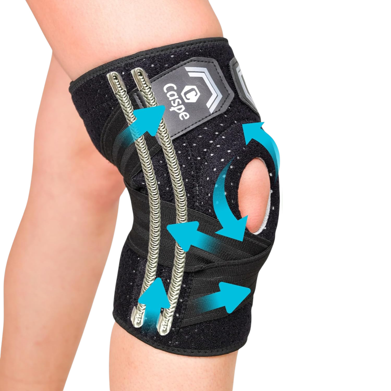Knee Sleeve Compression Brace Support Meniscus Sport Joint Pain Arthritis Relief