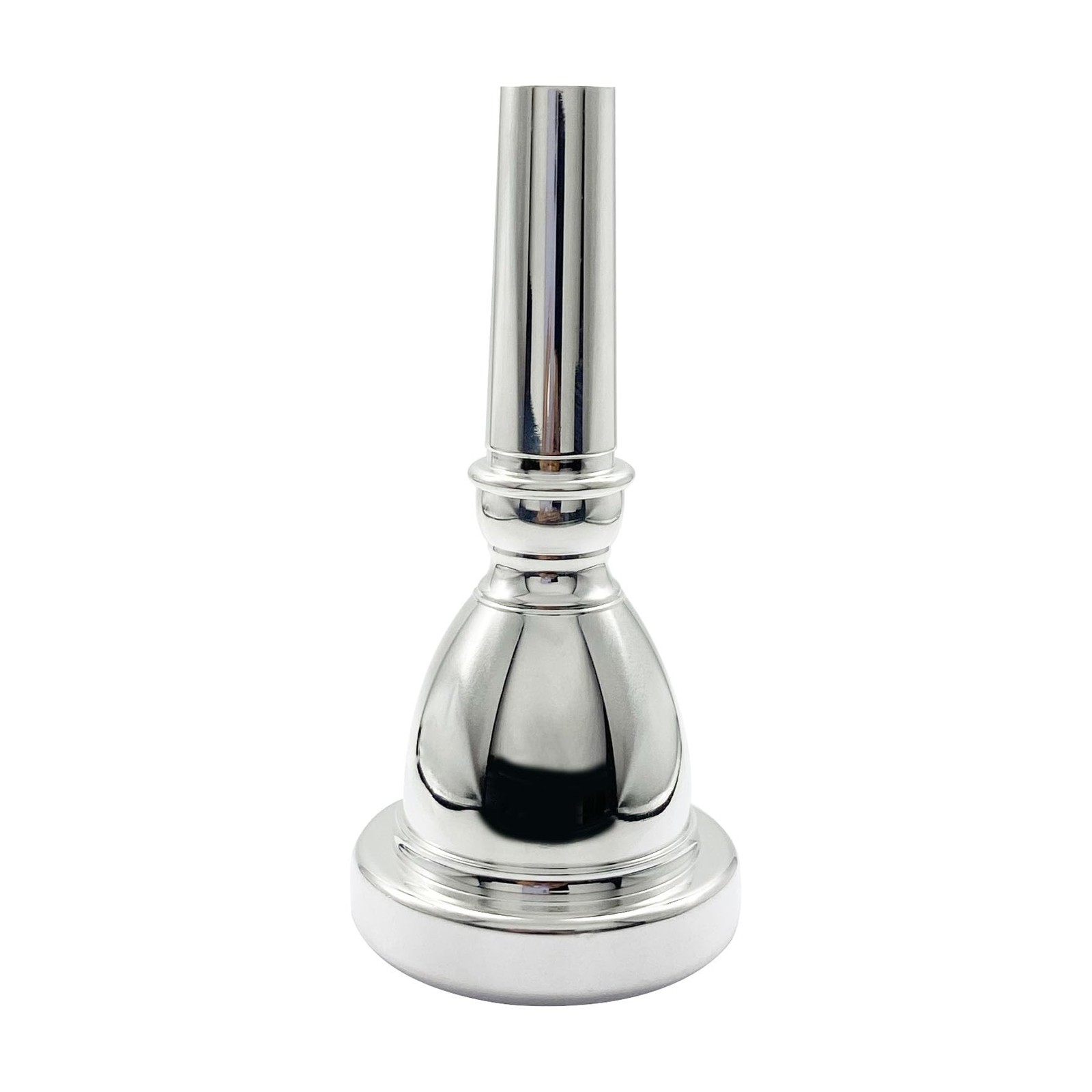 Silver Plated Tuba Mouthpiece Size 22 Superior Sound Quality Durable Instrument