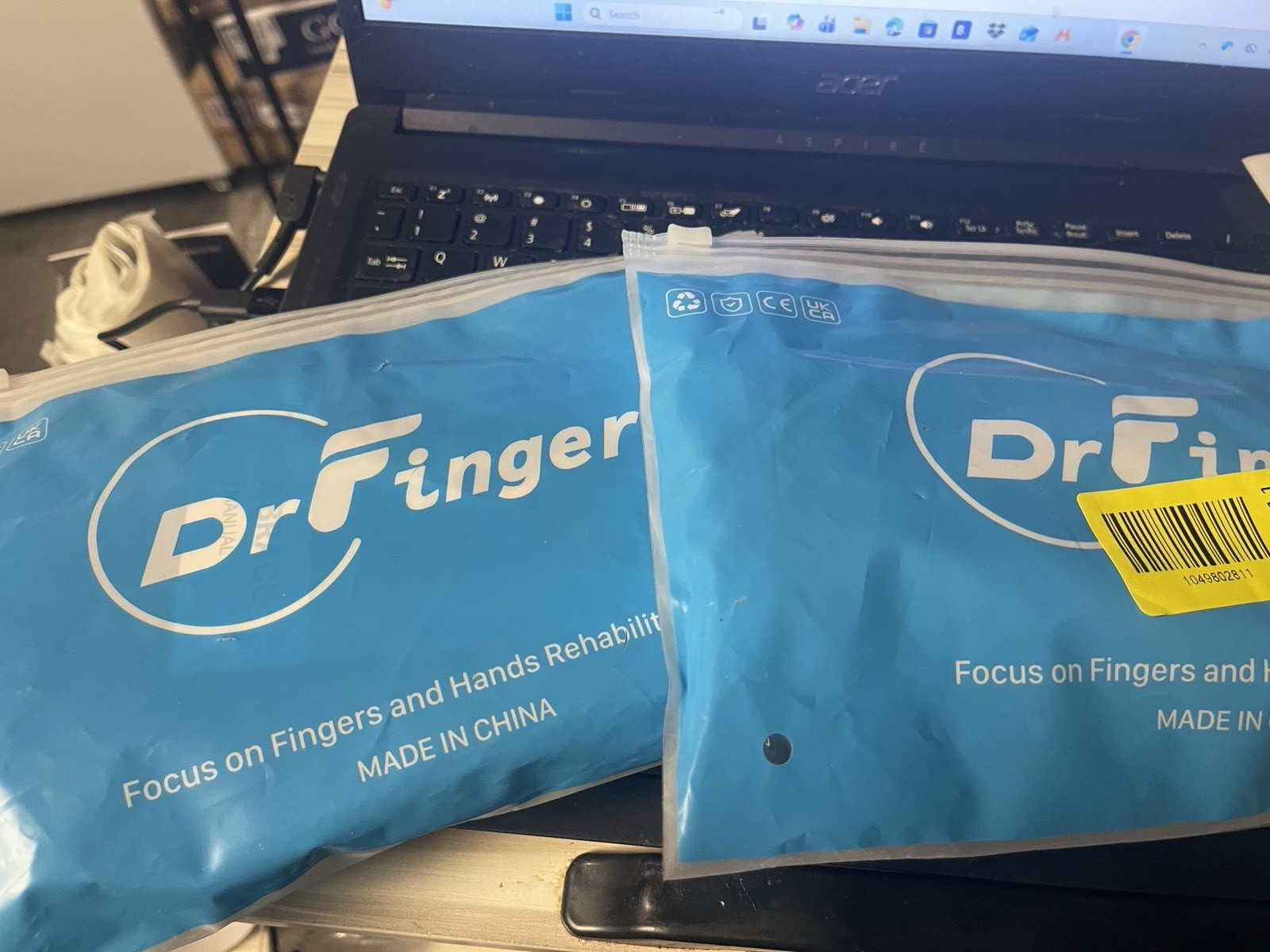 Dr Finger Thumb Brace Splint for unisex either hand M/S BLACK arthritis, tendon