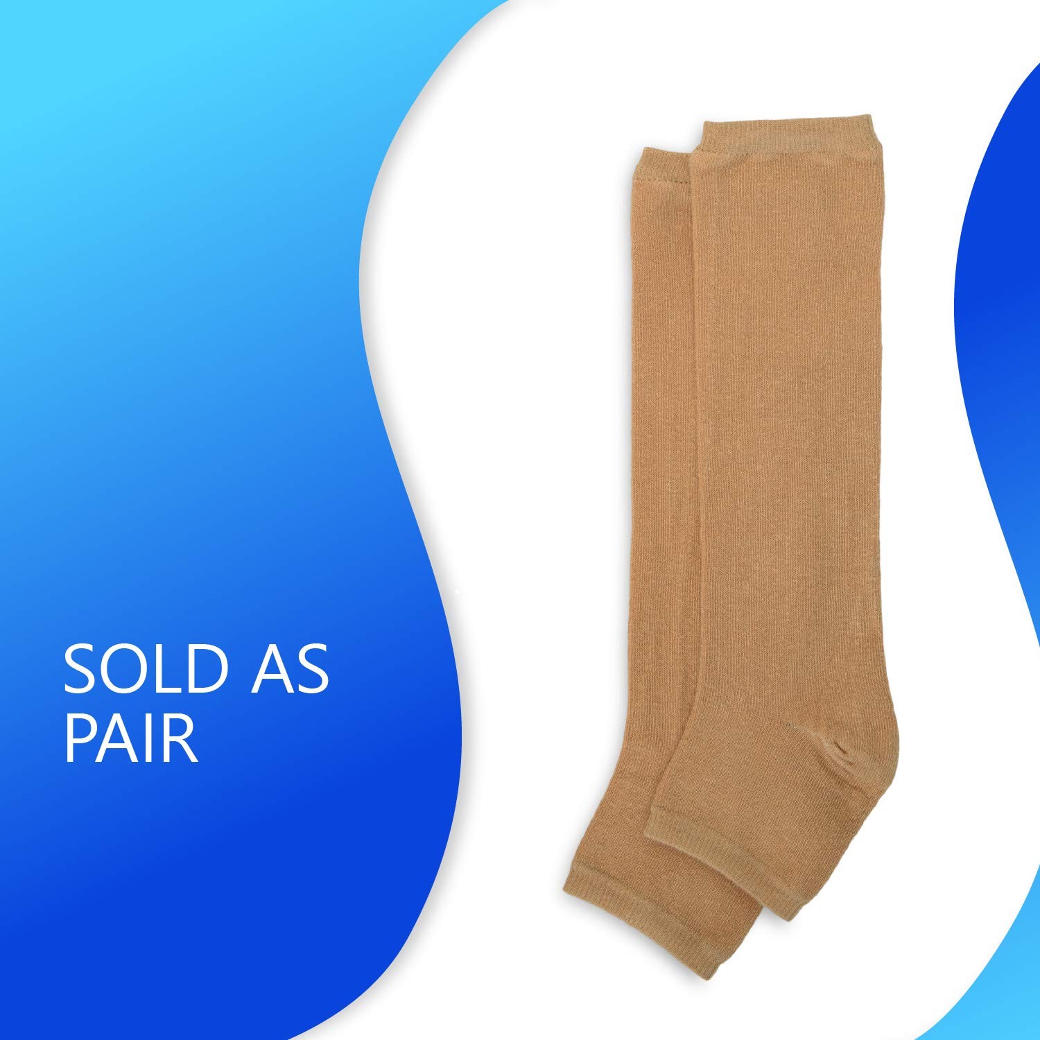 Universal Tan Leg Orthopedic Brace 4 Way Stretch Skin Protector IV Wound Cover