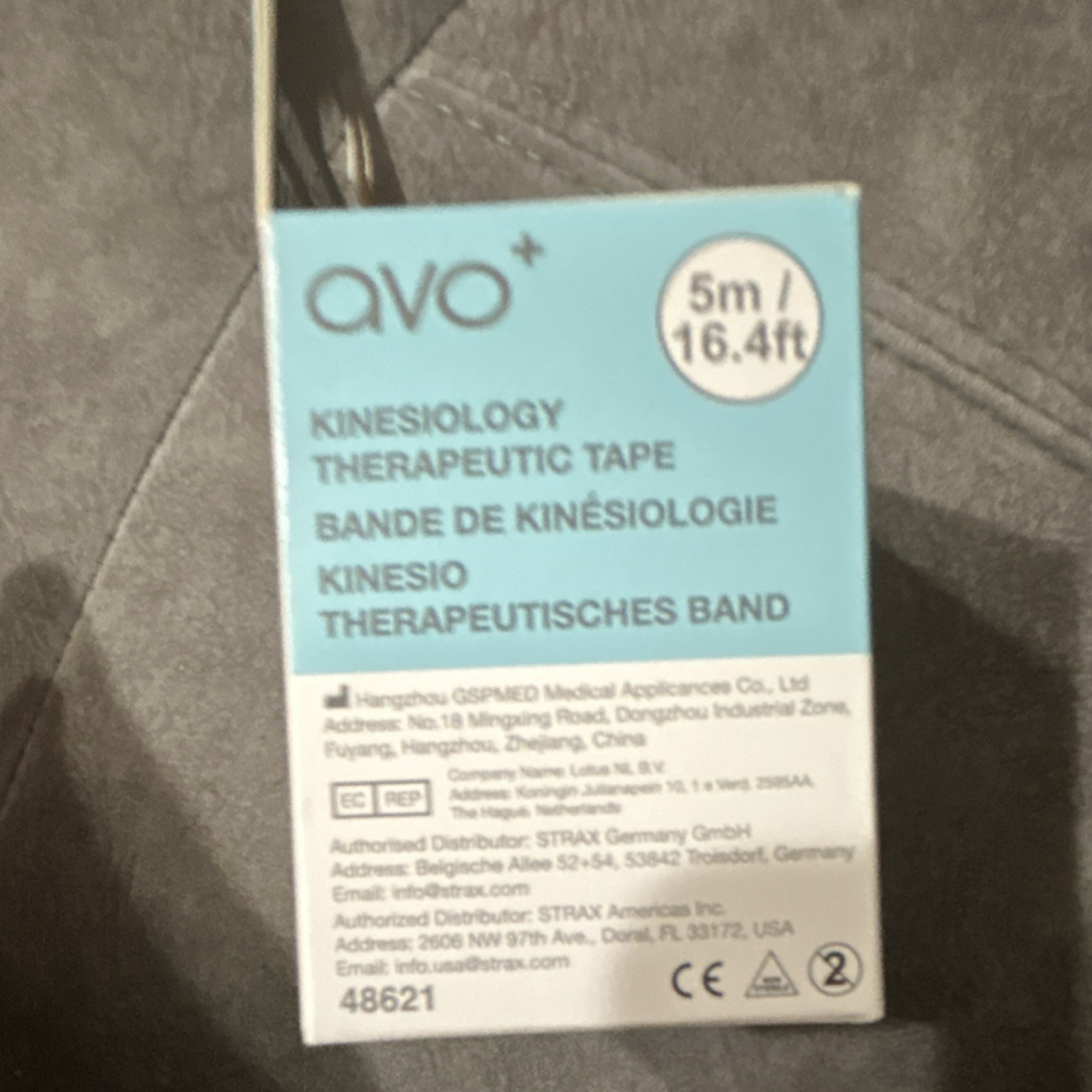 avo+ Kinesiology Therapeutic Tape Brown 5cm x 5m Water Resistant Hypoallergenic