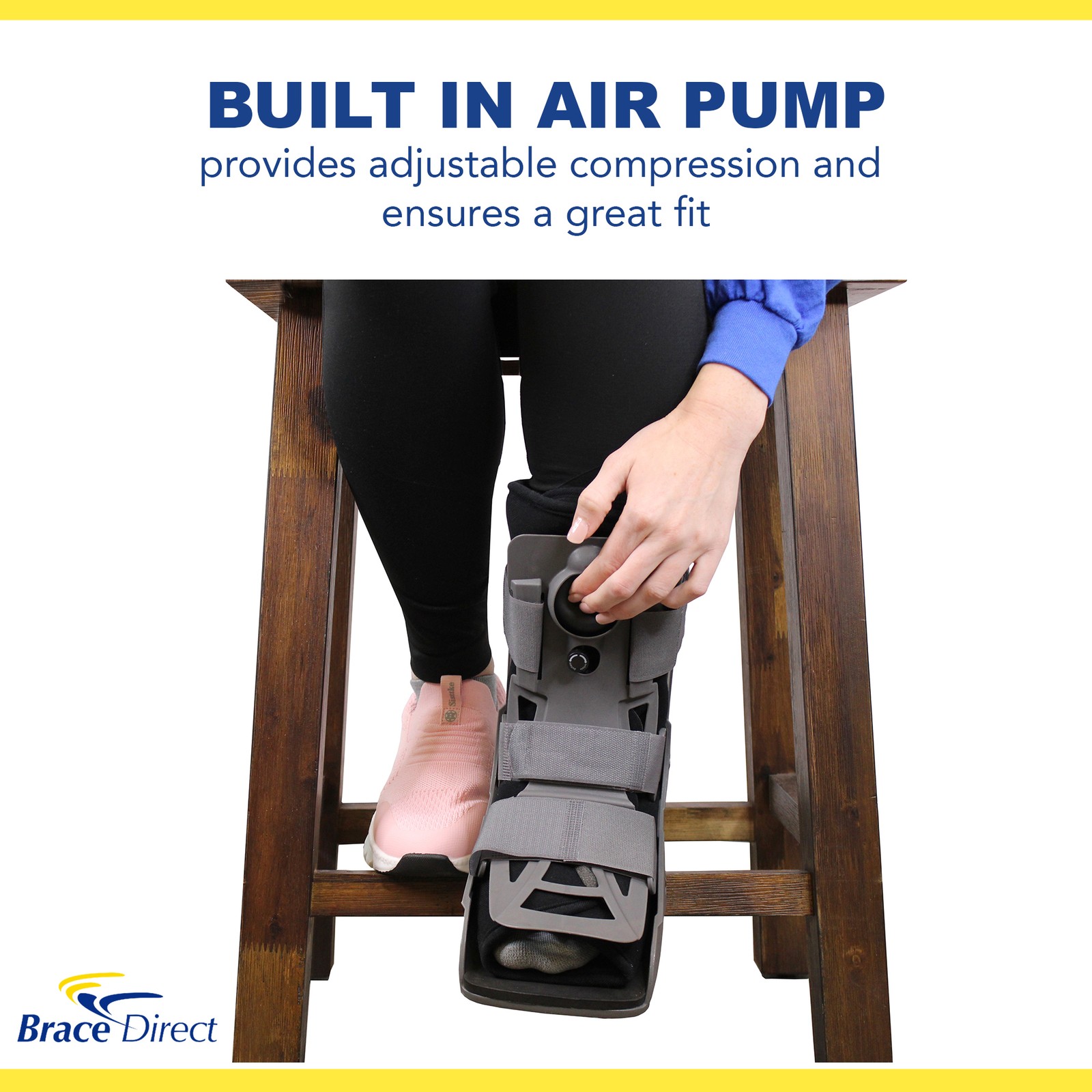 Short Full Shell Walking Boot, Ankle Air Cast Walker for Ankle and Foot Injury