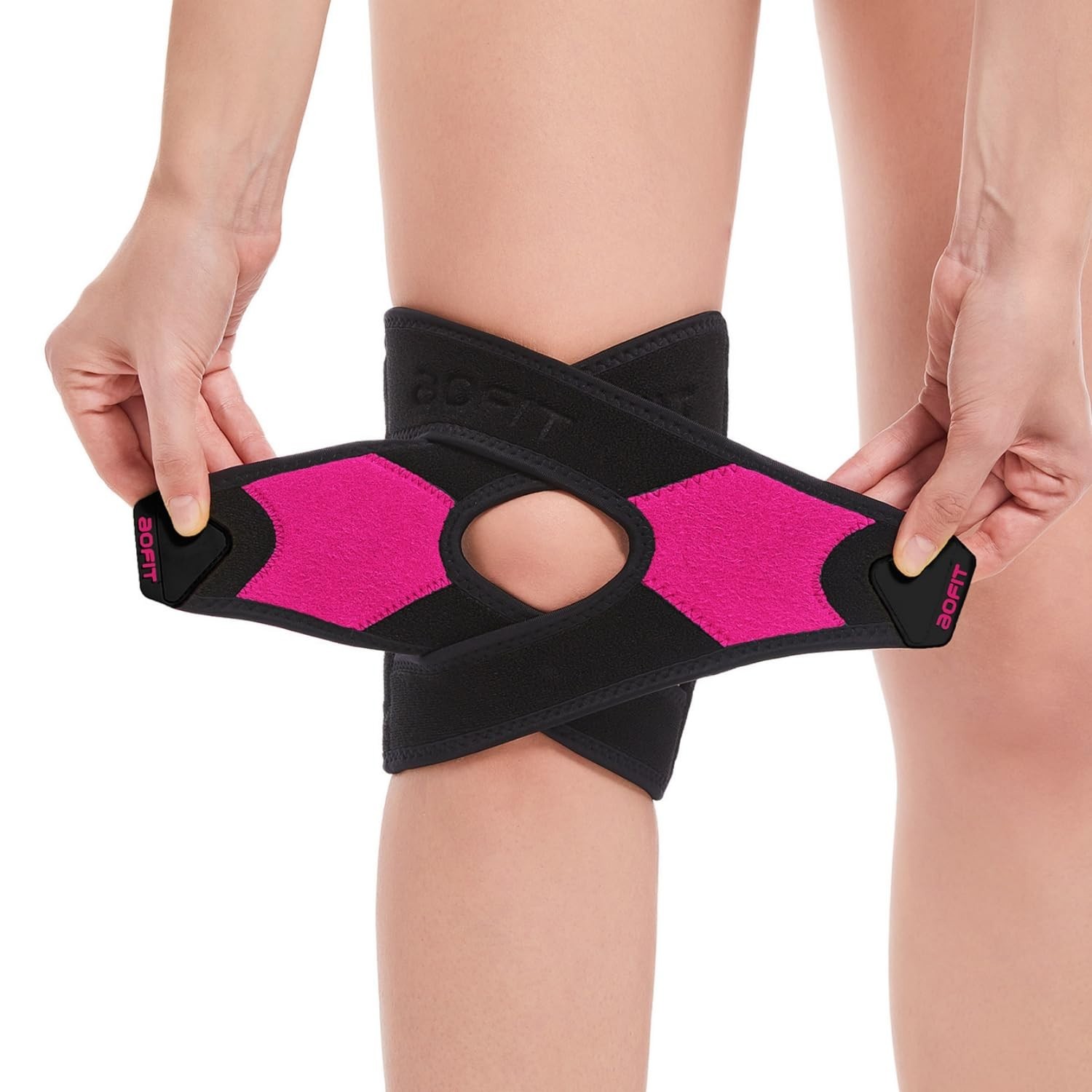 Aofit Ultra Support Essential UNISEX PINK/BLACK 5X-Large Adjustable KNEE Brace