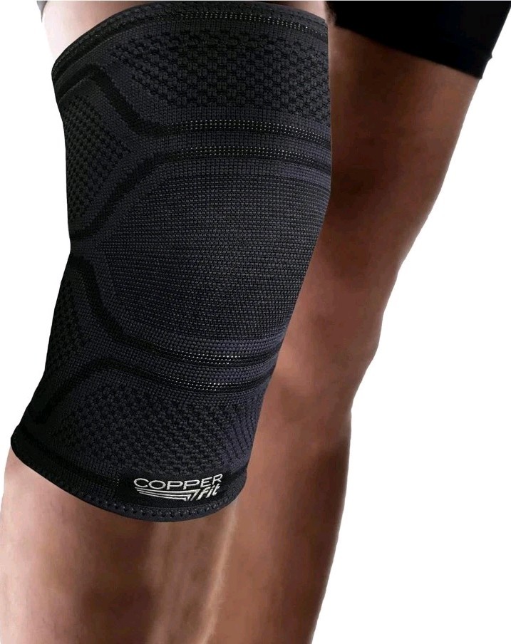 Elite Copper Fit Knee Compression Sleeve AirFlow S/M 12”-16” 2 Pack OPEN BOX