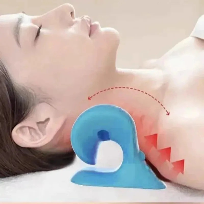 Neck Cloud Cervical Neck Stretcher Pillow Traction Device Pain Relief Massage