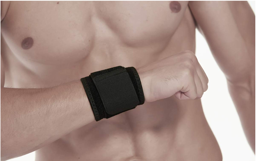 Wrist Brace 2 Pack Adjustable Support Straps for Carpal Tunnel Tendonitis Pain