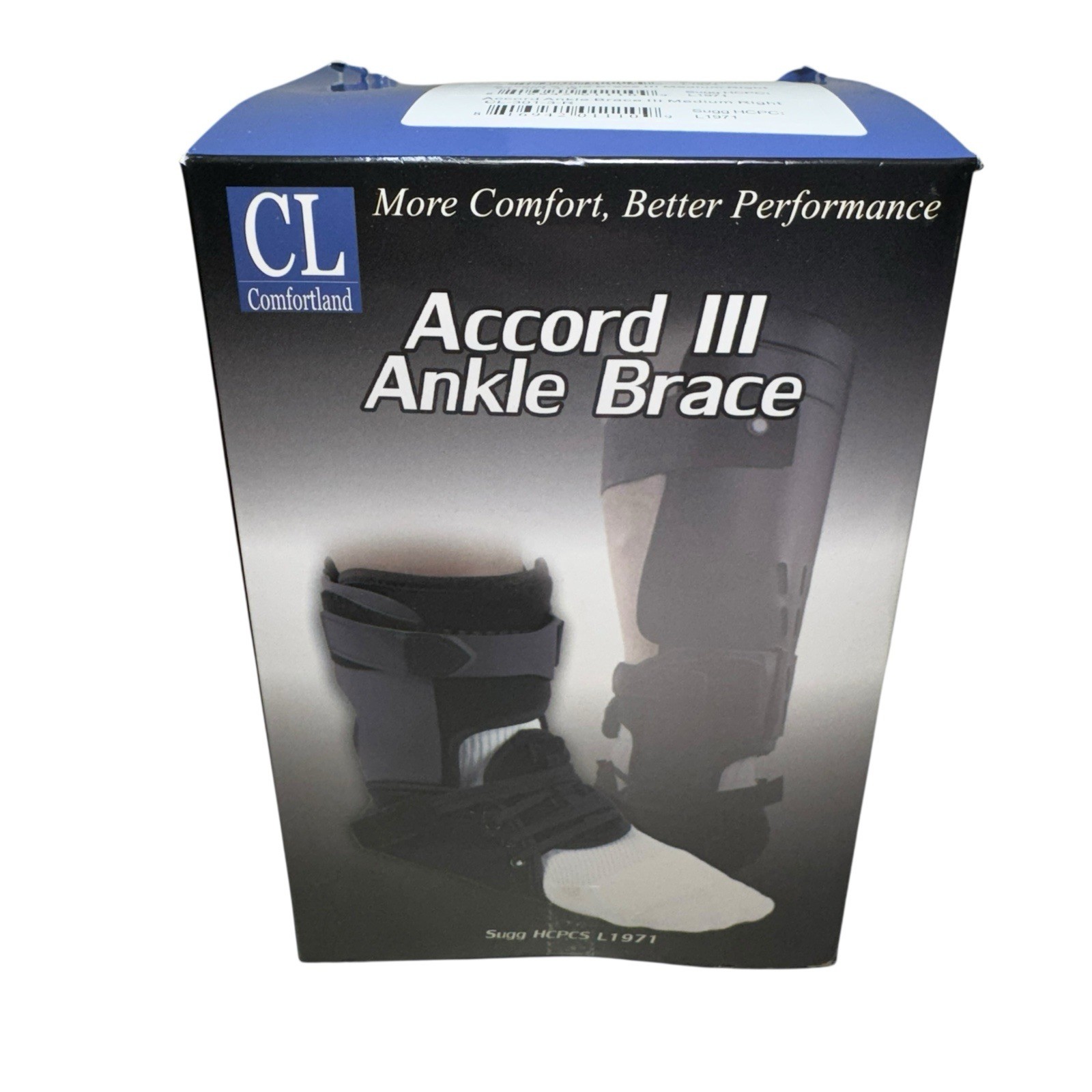 New Comfortland Accord III Medium Left Ankle Brace CL-301-3-L