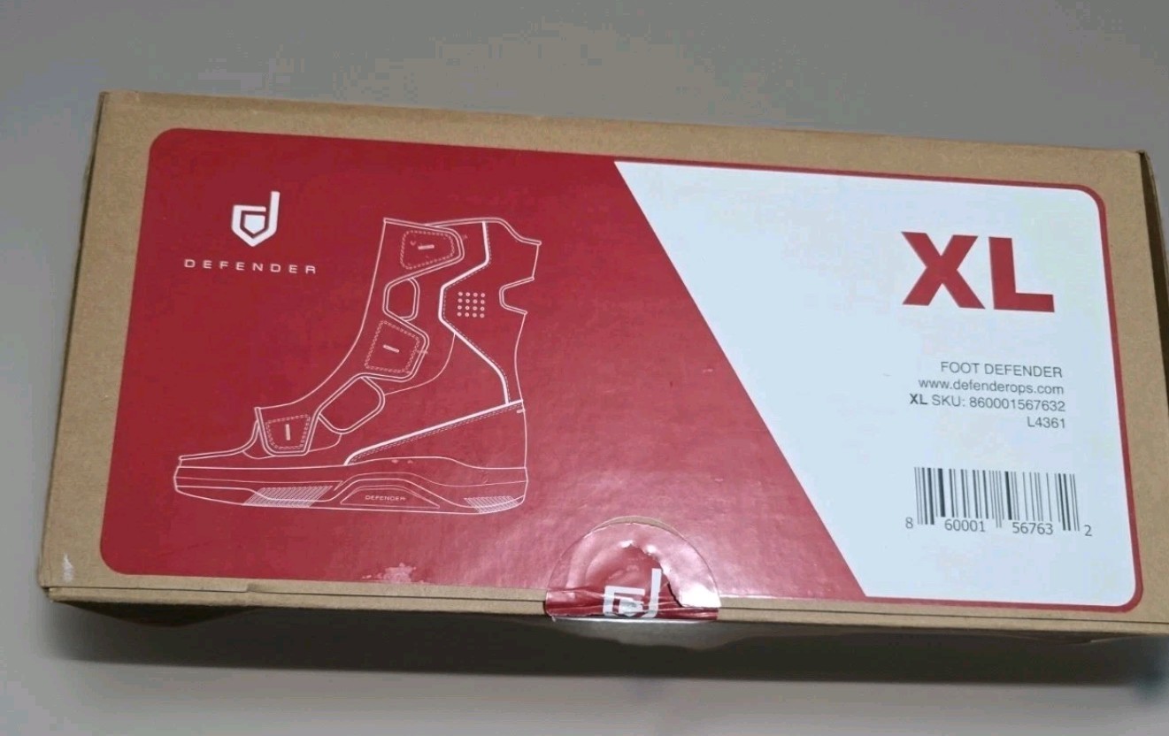 Foot Defender Protective Walking Boot Orthopedic Recovery Black Red Stability XL