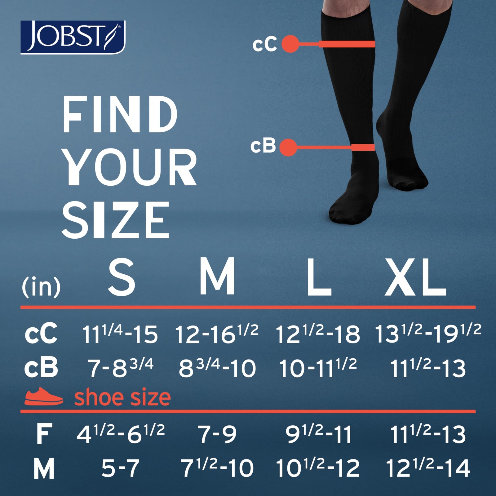 JOBST ACTIVA Athletic Compression Socks, 18 mmHg, Knee High Large, White