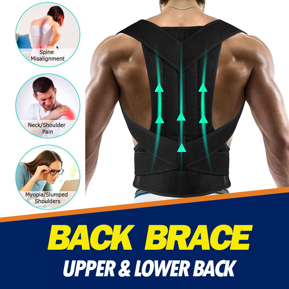 Scoliosis Posture Corrector Support Back Brace for Neck, Back and Shoulder Pain