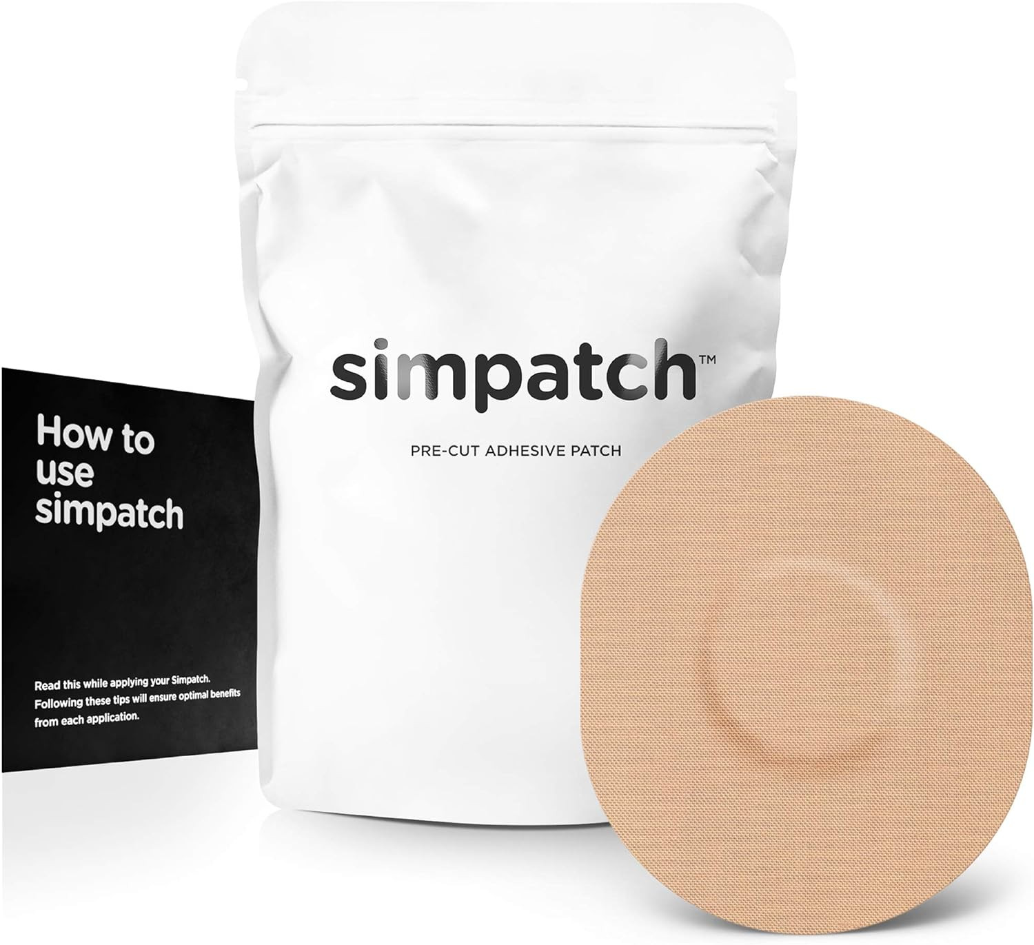Universal Adhesive Patch Waterproof Adhesive, Beige 25 Pack