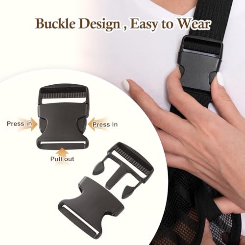 Arm Sling for Broken Arm, Torn Rotator Cuff, Shoulder, Elbow, One Size Black