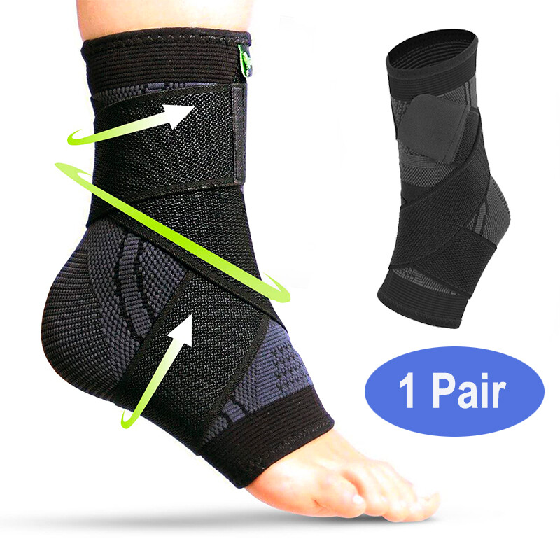 Ankle Brace Adjustable Compression Sleeve Support Heel Brace Achilles Tendonitis