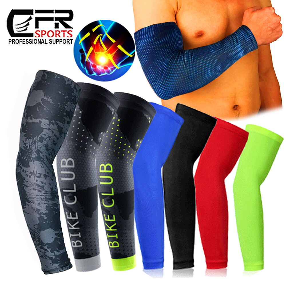 Elbow Support Cooling Arm Sleeves Basketball Golf Sport UV Sun Protection Unisex