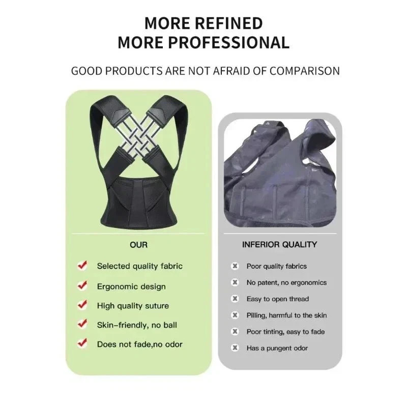 Posture Corrector for Women and Men,Back Brace Shoulder Straightener Adjustable