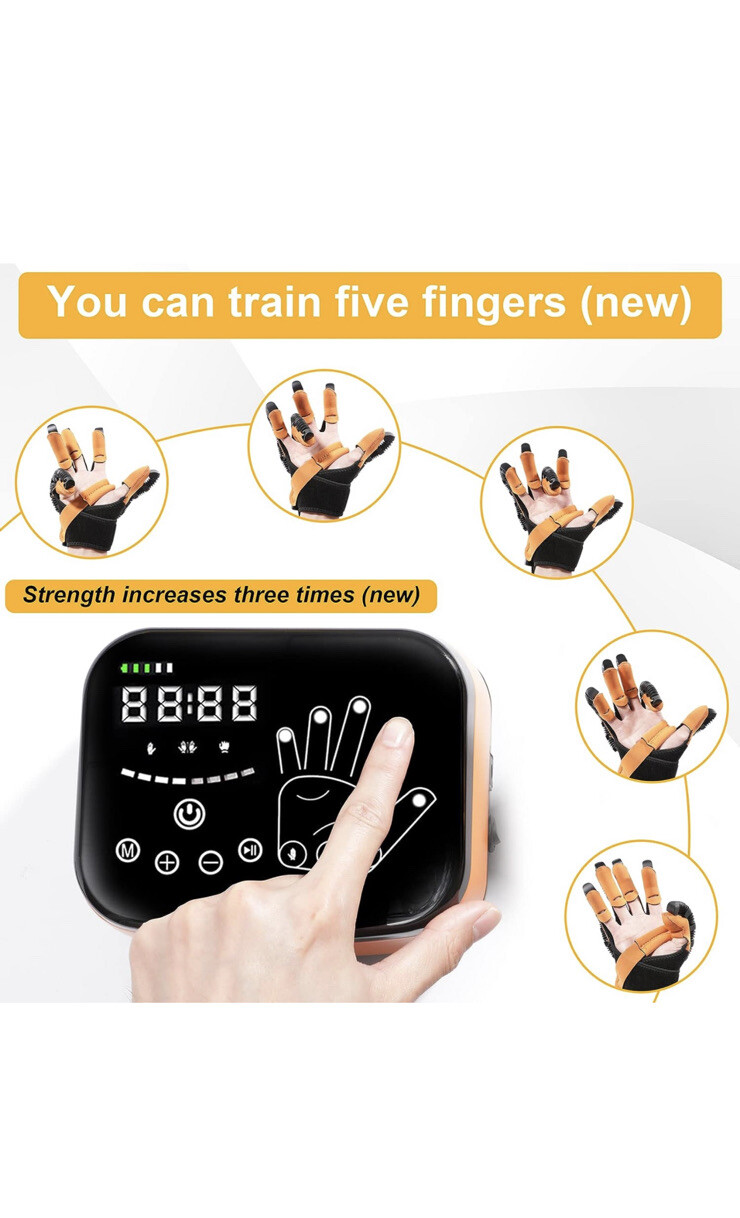 Upgraded Hand Function Rehabilitation Robot Gloves for Stroke Hemiplegia Trainer