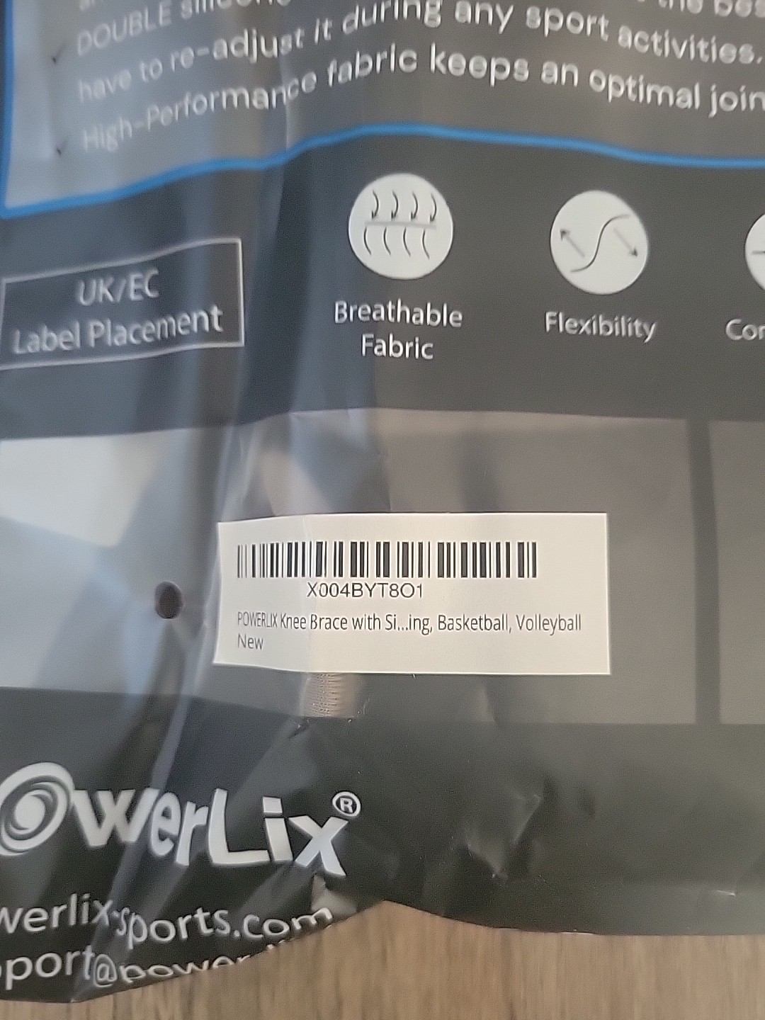 PowerLix Knee Brace and Support 4-Way Knee Compression Sleeve Men & Women Large