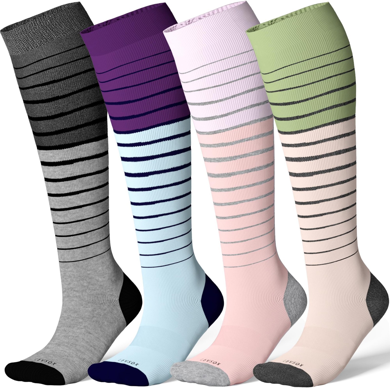 Viscose Made from Bamboo Compression Socks for Pregnant Women 20-30 mmHg Knee…