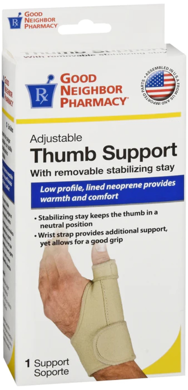 GNP Good Neighbor Pharmacy Thumb Support w/Stabilizing Stay SM/MD