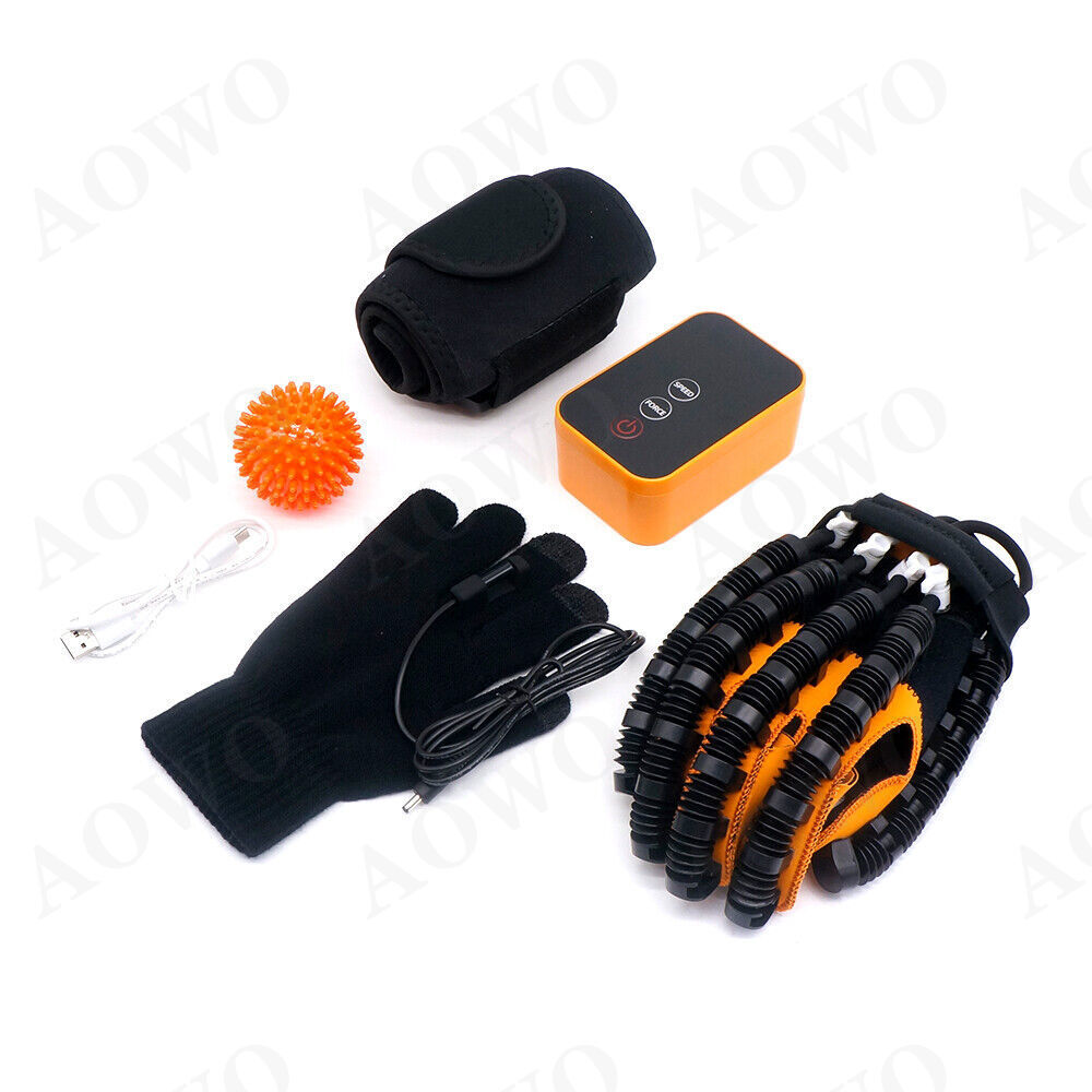 R+L Hand Function Rehabilitation Robot Gloves Finger Hemiplegia Recovery Trainer