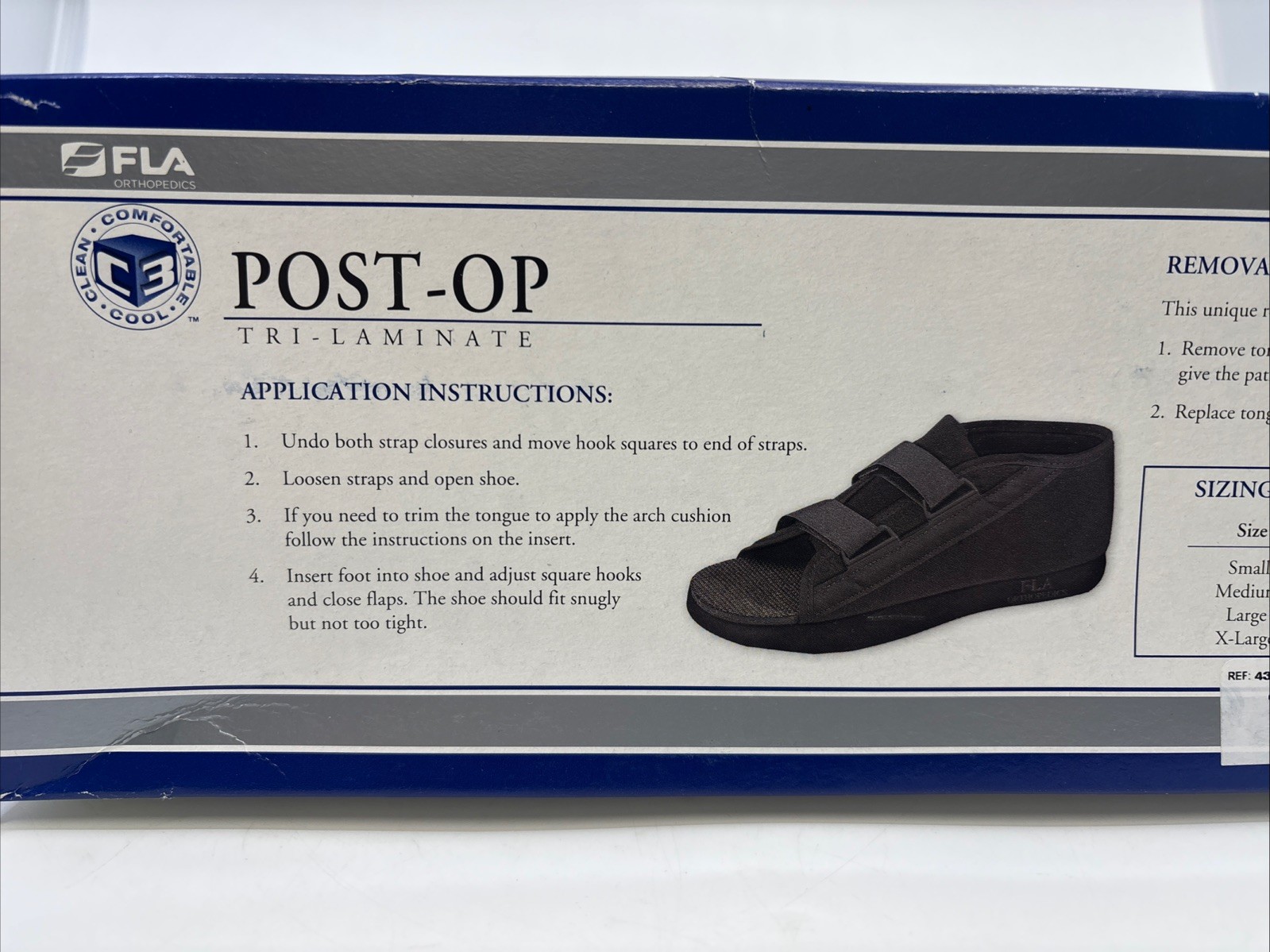FLA Orthopedics Men’s Medium POST-OP SHOE Antimicrobial Protection USA FREE SHIP