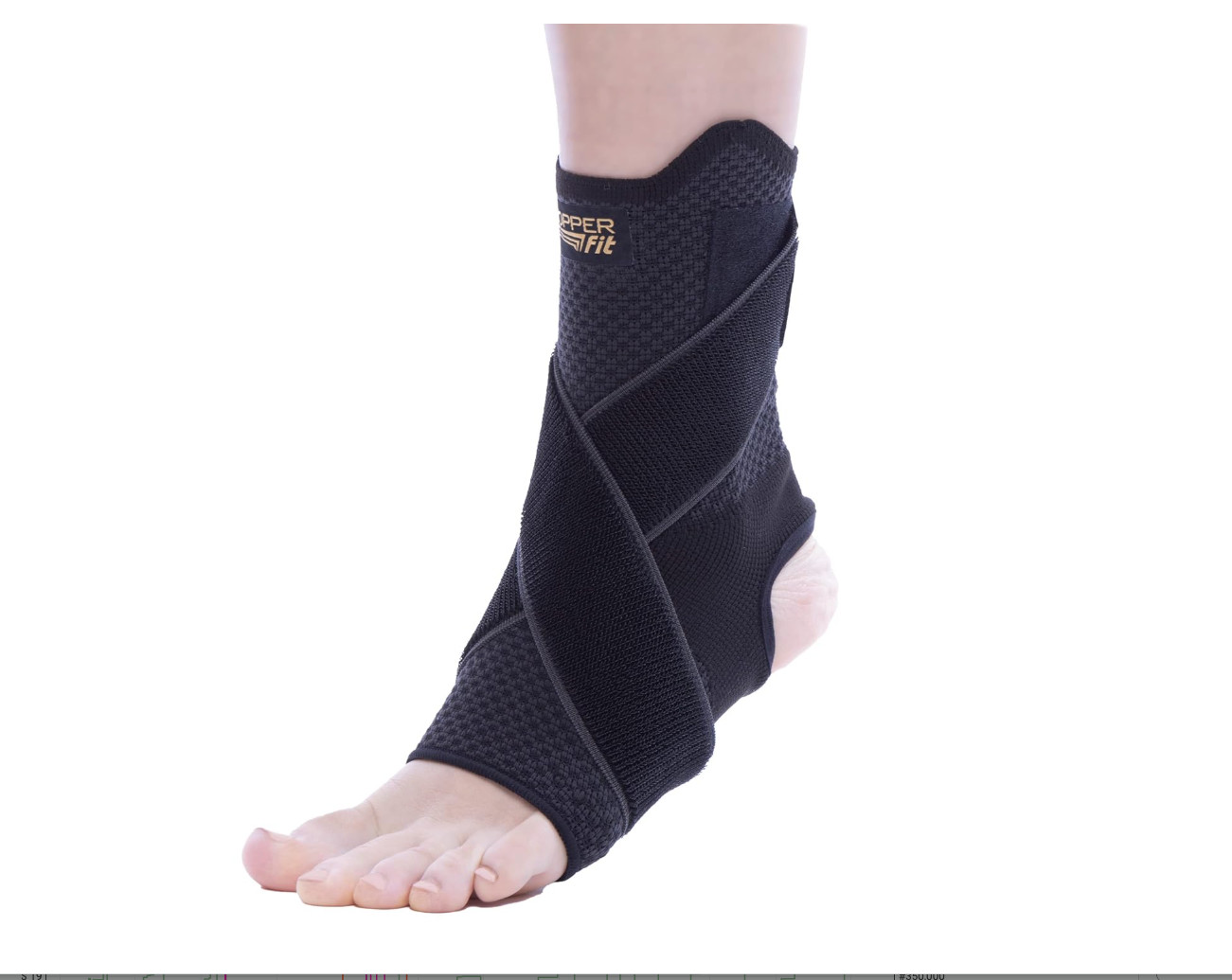 Copper Fit Health+ Ankle Sleeve Compression Support L/Xl; New