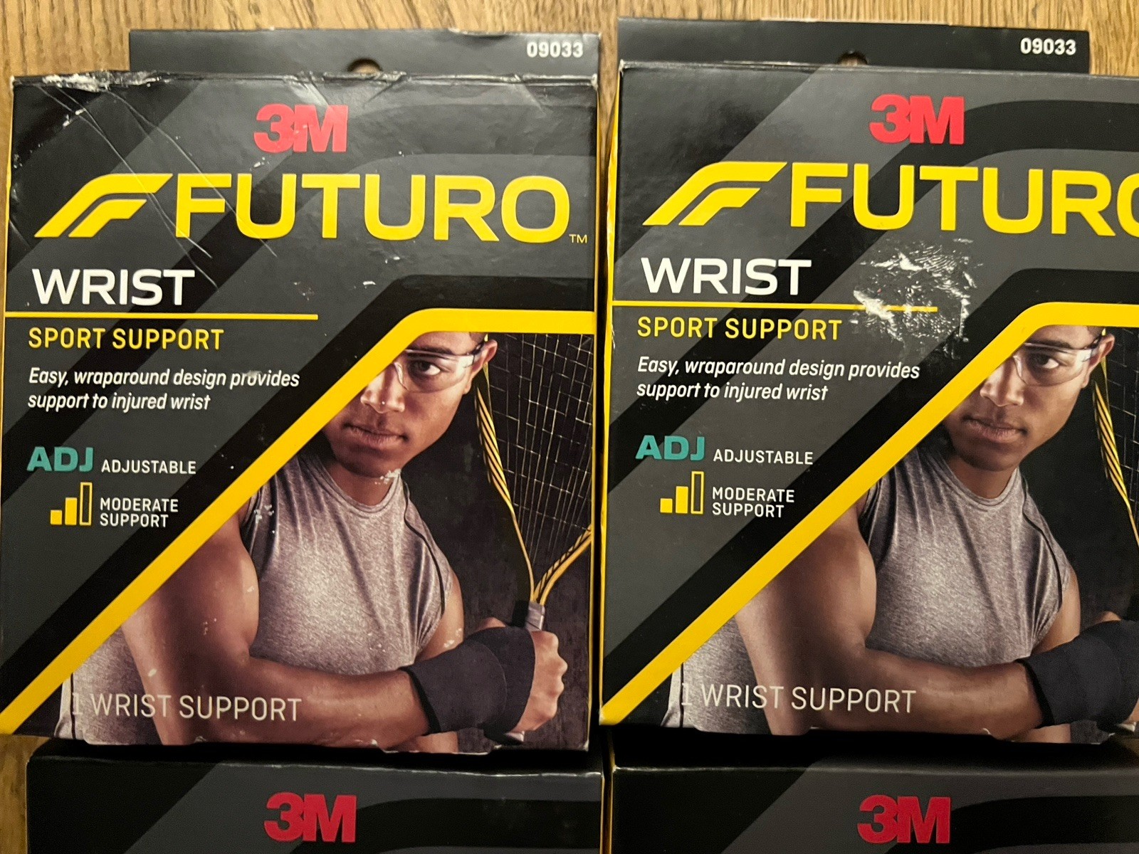Pack of 2 Futuro Sport Wrist Support Adjustable Moderate Support #09033