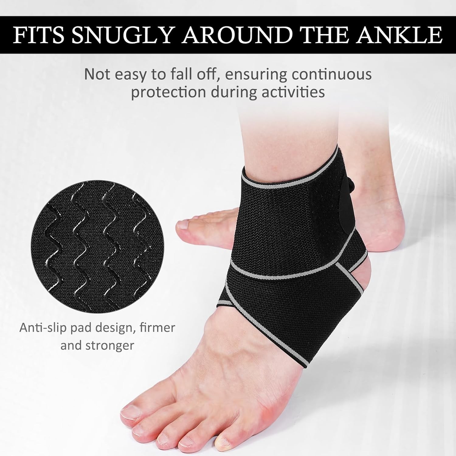 KTSAY Ankle Brace for Sprained Ankle, Ankle Support for Women & Men, Adjustable