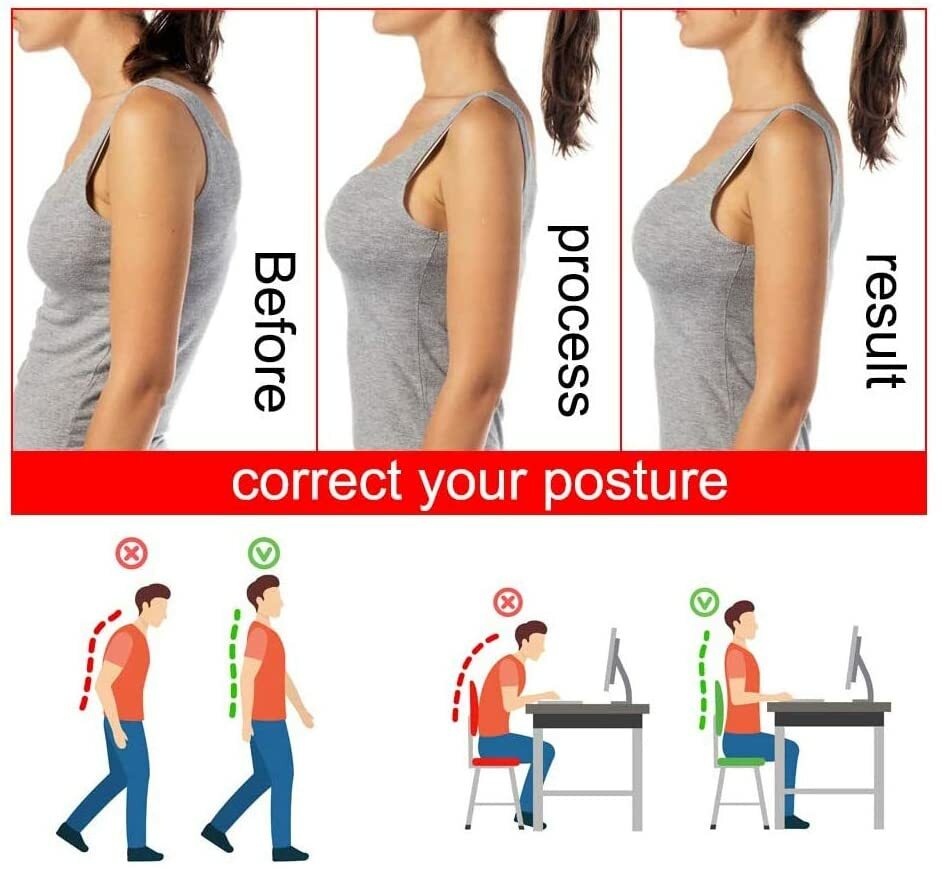 Posture Corrector For Women/Men Upper Back & Shoulder Support Brace USA SELLER